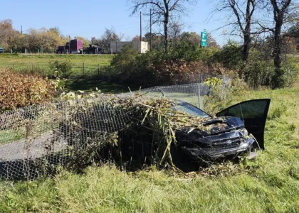 One injured in crash